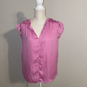 Ann Taylor LOFT Pink Sleeveless Top in Size Xl